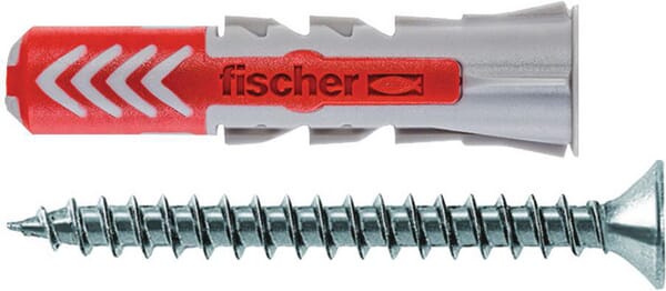 Chevilles tous matériaux DuoPower 8x40 avec vis A2 / Blister de 2 — réf. 535487
