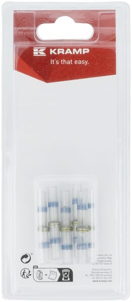 Manchon à souder thermorétractable bleu Ø4,5mm - 1,5-2,5mm² (6) — réf. KRKSK301525P06B
