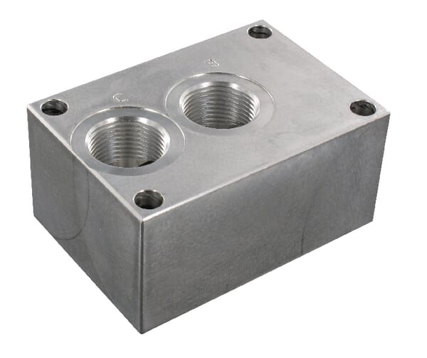 Bloc de retour 2x3/4" 1x1" vue 2