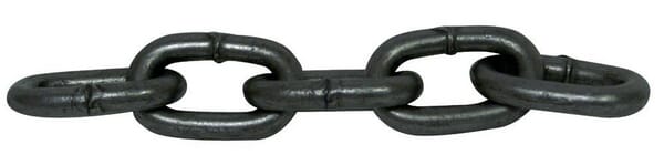 Kruhové ocelové řetězy DIN 5685-A, krátké články