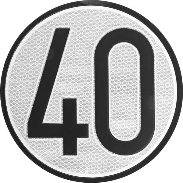 Panneau limitation vitesse 40 — réf. BL40ES