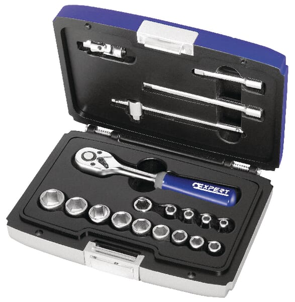 Compo. douilles 1/4" - 19 pcs · réf. E030700