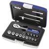 E030700 case with 19 socket wrenches and accessories 1/4"