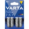 AA 1.5 V lithium battery, 4 pieces