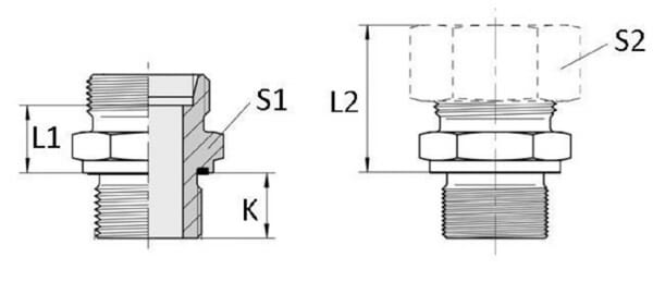 Raccord 42L - 1"1/2 BSP vue 2