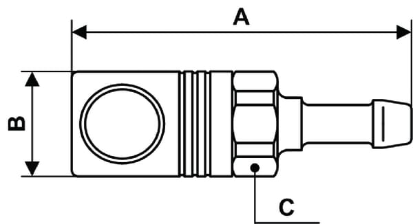 Accouplement de sécurité tuyau 6mm vue 3