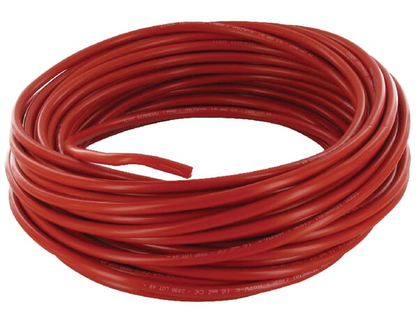 Câble 1 x 16 mm² rouge 25 m · réf. KA11604