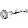 Braking axle 500/50-17 2400