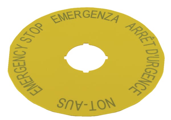 Indication de la plaque M22-XAK1 · réf. M22XAK1