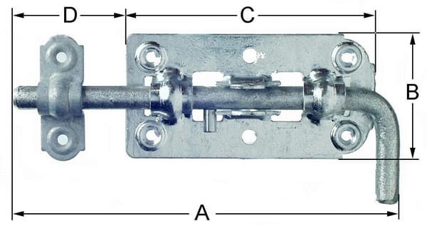 Boulon de porte 205mm · réf. 0960521500109