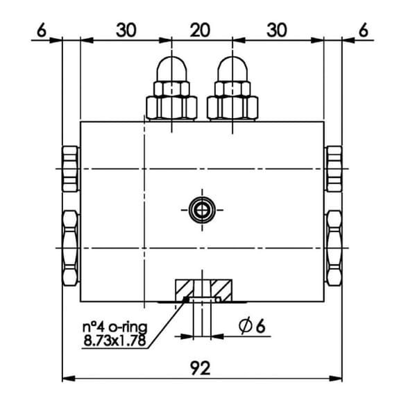 Vanne de commutation NG6 vue 6
