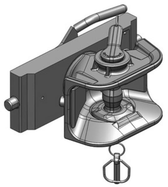Accouplement remorque 309 mm vue 2