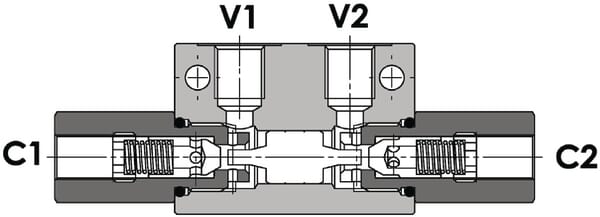 Clapet anti retour pilote 1/4" vue 3