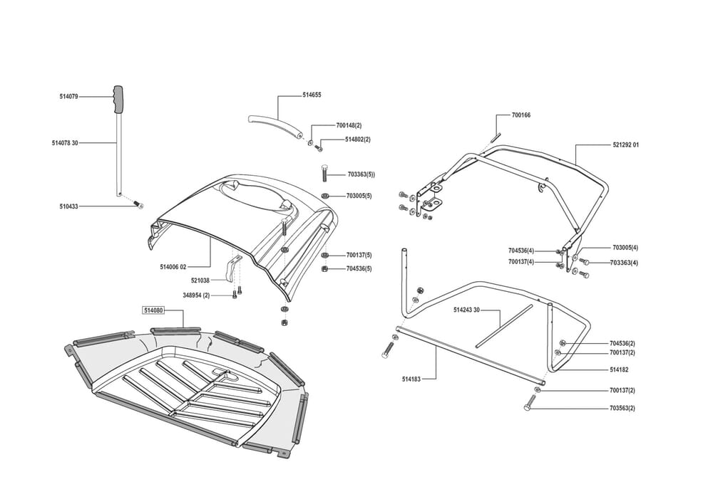 Zařízení k zachycování trávy pro AL-KO typ PowerLine T13-102SP