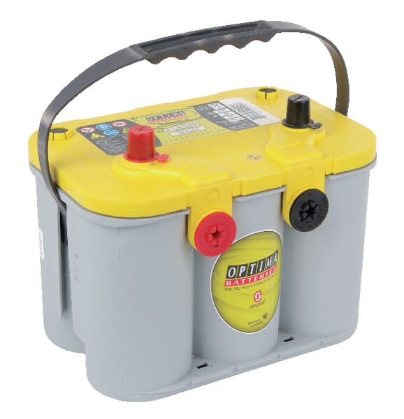 Batterie 12V 55Ah 765A AGM Yellow Top YTU 4.2 Optima — réf. 814254