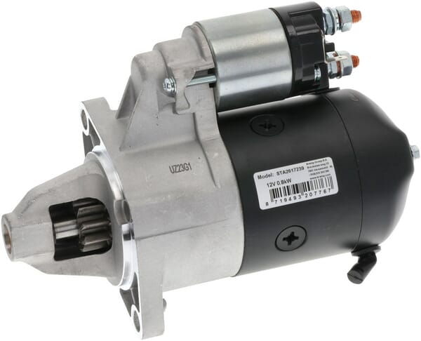 Démarreur 12V, 0,8kW, 9 dents, CW vue 2