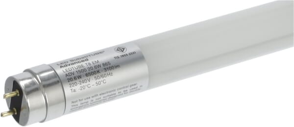 Tube LED EM 20W 865 G13 1500mm · réf. T8EM1500865PCP10
