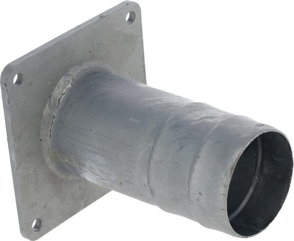 Příruba + 4" Vývodka/hubice pozink.