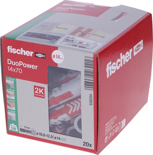 Prise Duopower 14x70 20 pcs — réf. 538254