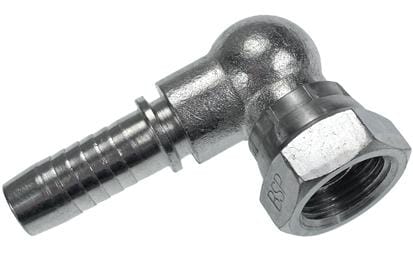 BSP inserts, swivel nut, 90° short