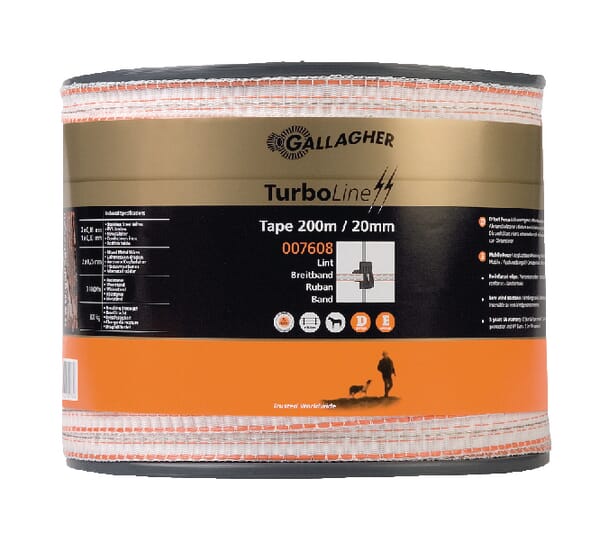 TurboLine large bande 20 mm 200 m blanc · réf. 007608GAL