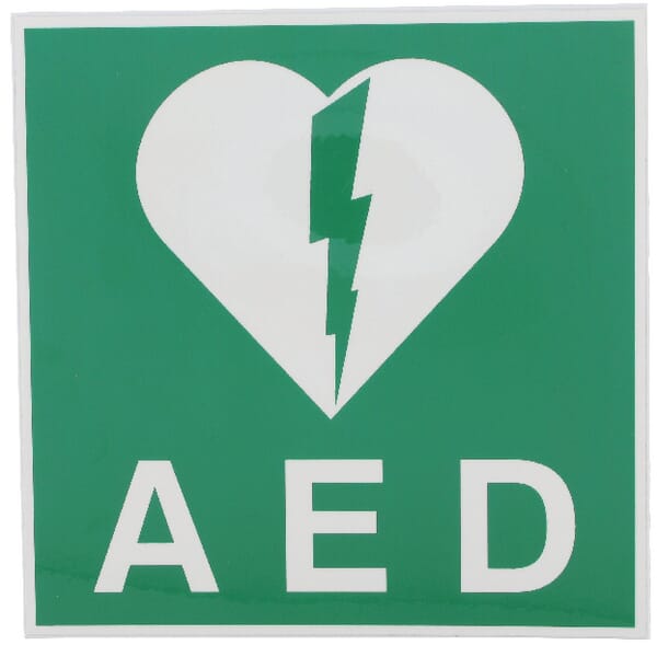 Štítek 100x100mm AED