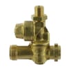 Braglia brass nozzle holders M80 with 2 connections and anti-drip valve