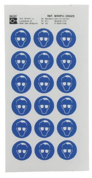 Štítek příkaz 24mm ochr.očí