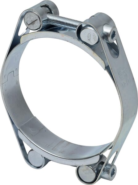 Hadicová spona dvojitá, 90–100 mm, dvojitý šroub, DIN912, pozinkovaná, Kramp
