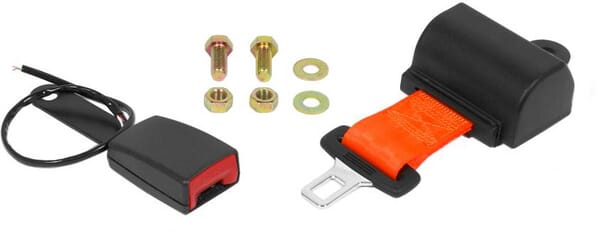 Ceinture de sécurité rétractable avec commutateur orange — réf. SB2223GP
