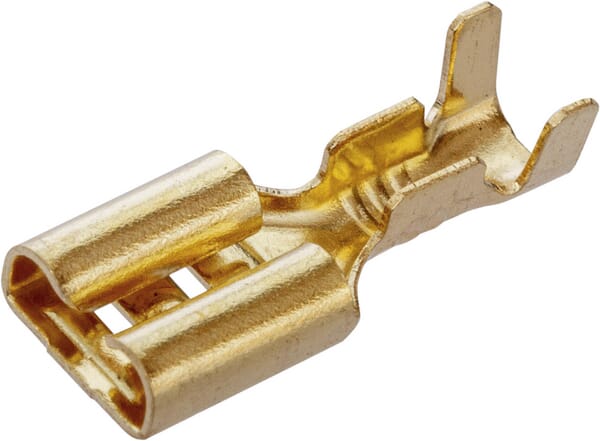 Fiche à lame femelle, orange, 2,5 mm² 6,3 mm · réf. 1440000032