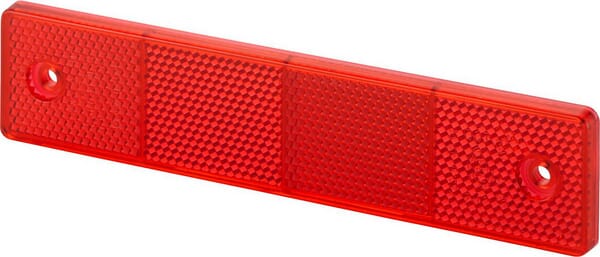 Catadioptre rectangle rouge 180x40mm à visser — réf. 8RA002023001