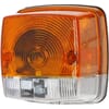 Direction and position light 21W, square, 12V, amber/transparent, bolt on, 84x84mm, Hella