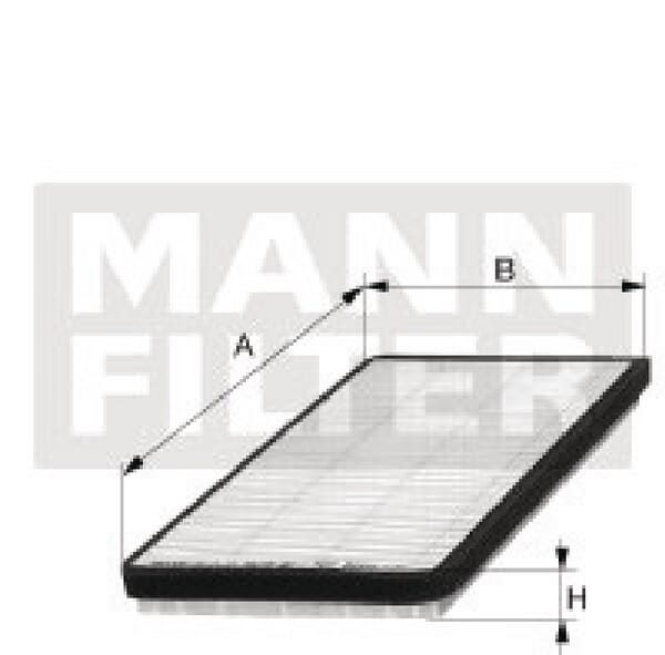 Filtre de cabine Mann filter — réf. CU3454