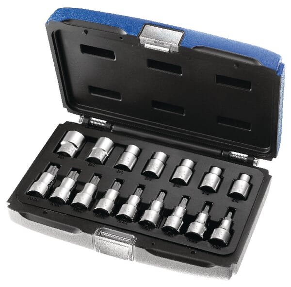 Compo. douilles 1/2" - 16 pcs · réf. E032907