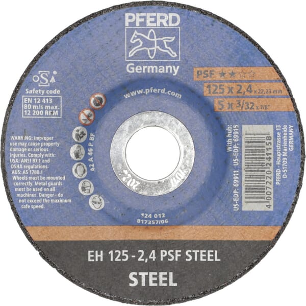 Disque à couper PS-F 125x2,4mm — réf. GD1253MP