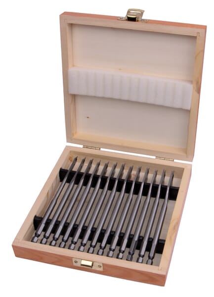 Sada plochých frézovacích vrtáků do dřeva