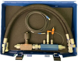 Measuring turbine for hydraulik