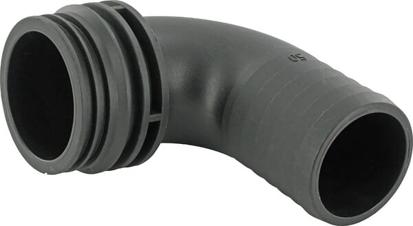 Raccord de tuyau 90° 50 mm avec connexion mâle T7 · réf. 1191750
