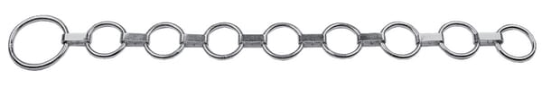 Collier métal plat 9 anneaux · réf. TZ2280
