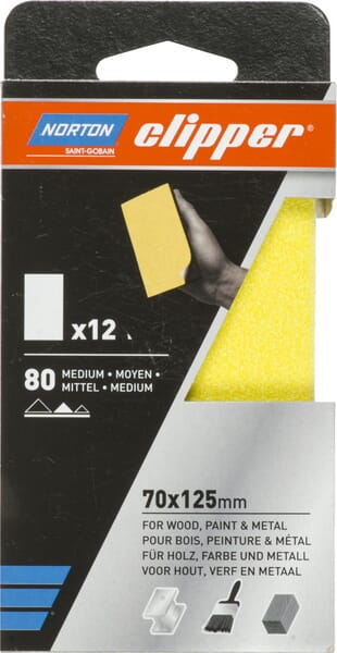 Brusný papír 70x125 mm K80