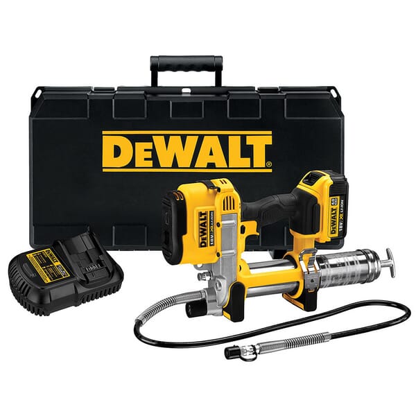 Pompe à graisse XR 18V 4Ah + 1 batterie — réf. DCGG571M1QW