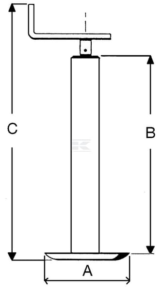 Tige réglable de béquille vue 3