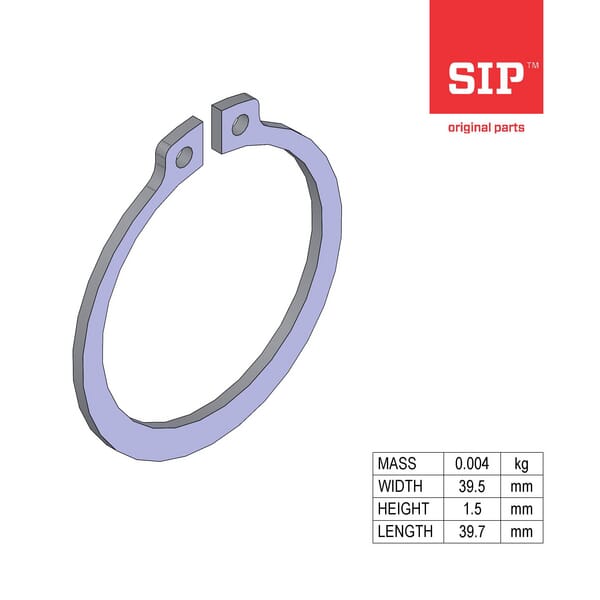 Circlip Z 35x1,5 ZN /DIN 471 · réf. 150427504