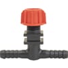 GEOline nozzle holders with 2 hosetails and nozzle cap connection (thread mounting)