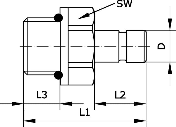 Fiche de connexion 12x3/8" vue 2