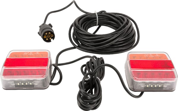 Kit signalisation LED feux arrière câble 12 m magnétique — réf. LA65014