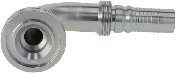 Raccord à sertir 4SH-DN20 avec flasque ø47,6 mm 90° · réf. SFSH201690G2