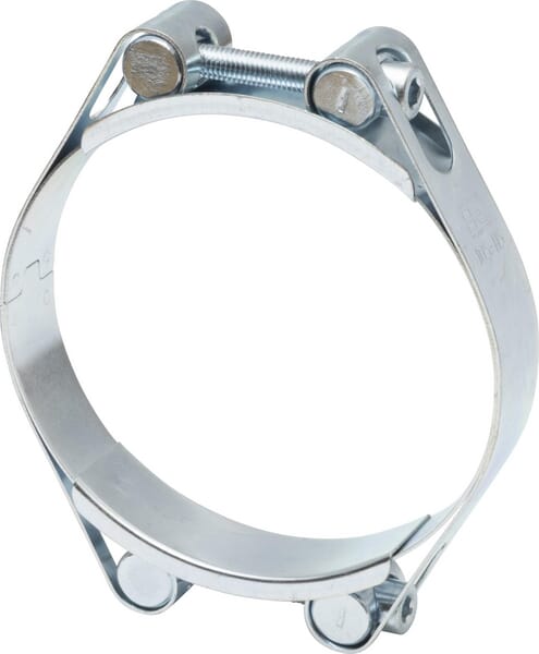 Hadicová spona dvojitá, 105–115 mm, dvojitý šroub, DIN912, pozinkovaná, Kramp