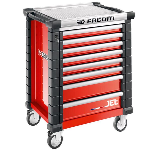 Servante JETM3 8 tiroirs rouge — réf. JET8M3APF